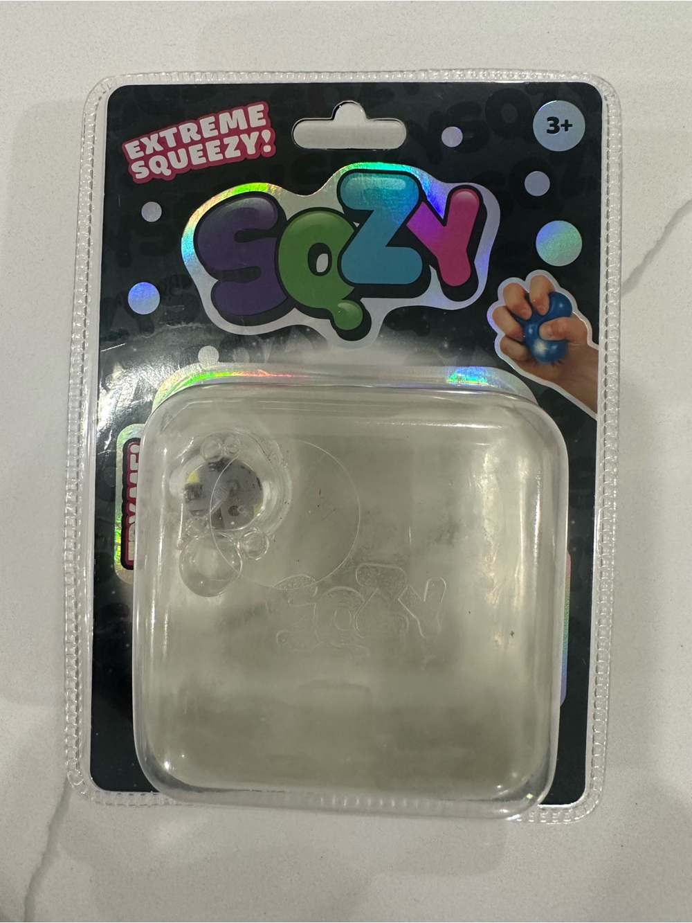 SQZY Clear Stress Squeeze Toy XL Cube Light up Sunny days brand 🔥fast ship